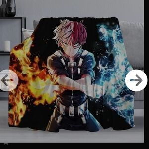 Anime Character Fleece Blanket. Shoto Todoroki.
